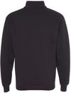 Am image of a Custom Bayside Quarter Zip Pullover Sweatshirt in Black!