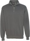 Am image of a Custom Bayside Quarter Zip Pullover Sweatshirt in Charcoal!