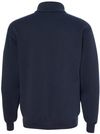 Am image of a Custom Bayside Quarter Zip Pullover Sweatshirt in Navy!