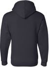 An image of a Custom Bayside Unisex USA Made Full Zip Hooded Sweatshirt in Navy!