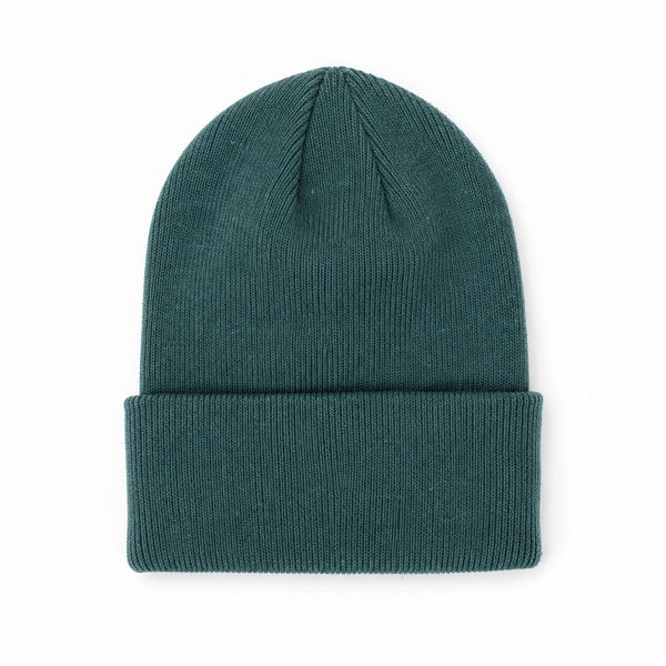 An image of a Custom Beaniiez Boreal Recycled Cotton Toque in Alpine Green!