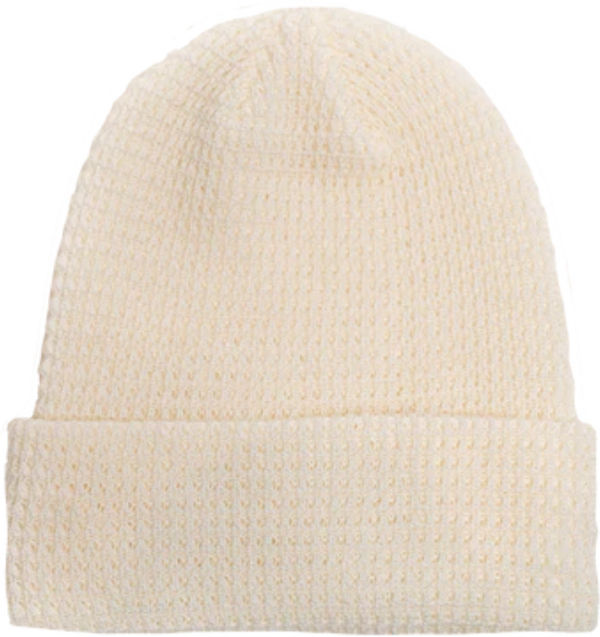 An image of a Custom Beaniiez Leery Waffle Acrylic Toque in Ivory!