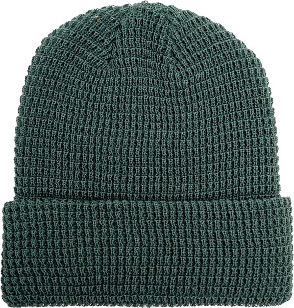 An image of a Custom Beaniiez Leery Waffle Acrylic Toque in Pigment Alpine Green!