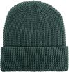 An image of a Custom Beaniiez Leery Waffle Acrylic Toque in Pigment Alpine Green!