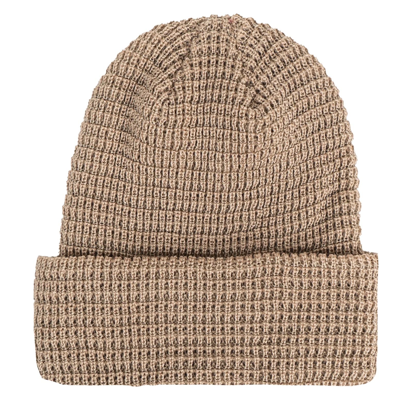 Beaniiez Leery Waffle Acrylic Toque in Pigment Sandstone