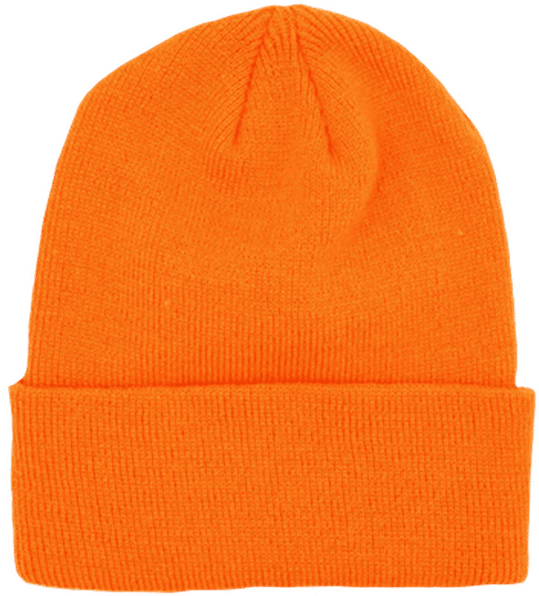 Am image of a Custom Beaniiez OG Acrylic Toque in Safety Orange!
