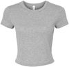 Am image of a Custom Bella and Canvas Womens Micro Rib Baby Tee in Athletic Heather!