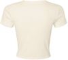 Am image of a Custom Bella and Canvas Womens Micro Rib Baby Tee in Solid Natural Blend!