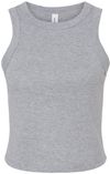 Am image of a Custom Bella and Canvas Womens Micro Rib Racer Tank in Athletic Heather!