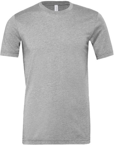 Am image of a Custom Bella and Canvas Unisex CVC Jersey Tee in Athletic Heather!