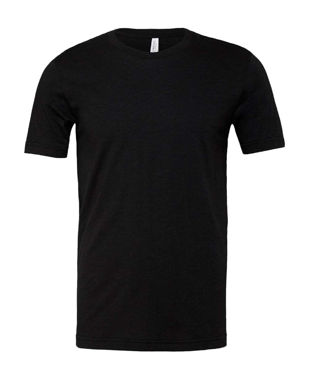 Bella and Canvas Unisex CVC Jersey Tee in Black Heather