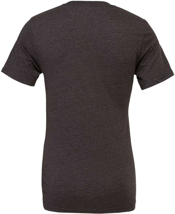Am image of a Custom Bella and Canvas Unisex CVC Jersey Tee in Dark Grey Heather!