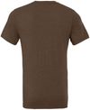 Am image of a Custom Bella and Canvas Unisex CVC Jersey Tee in Heather Brown!