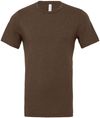 Am image of a Custom Bella and Canvas Unisex CVC Jersey Tee in Heather Brown!