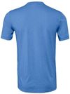 Am image of a Custom Bella and Canvas Unisex CVC Jersey Tee in Heather Columbia Blue!