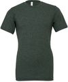 Am image of a Custom Bella and Canvas Unisex CVC Jersey Tee in Heather Forest!