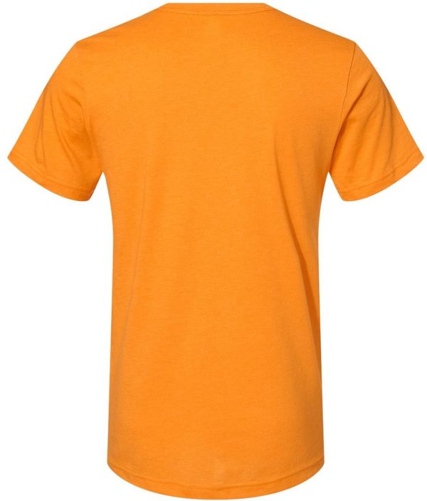 An image of a Custom Bella and Canvas Unisex CVC Jersey Tee in Heather Marmalade!