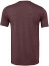 Am image of a Custom Bella and Canvas Unisex CVC Jersey Tee in Heather Maroon!