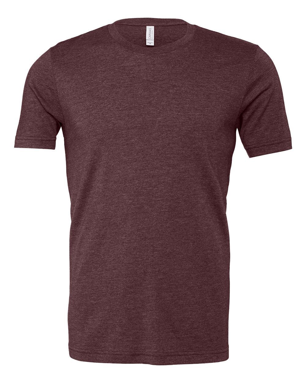 Bella and Canvas Unisex CVC Jersey Tee in Heather Maroon