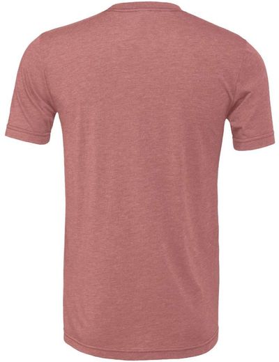 Am image of a Custom Bella and Canvas Unisex CVC Jersey Tee in Heather Mauve!