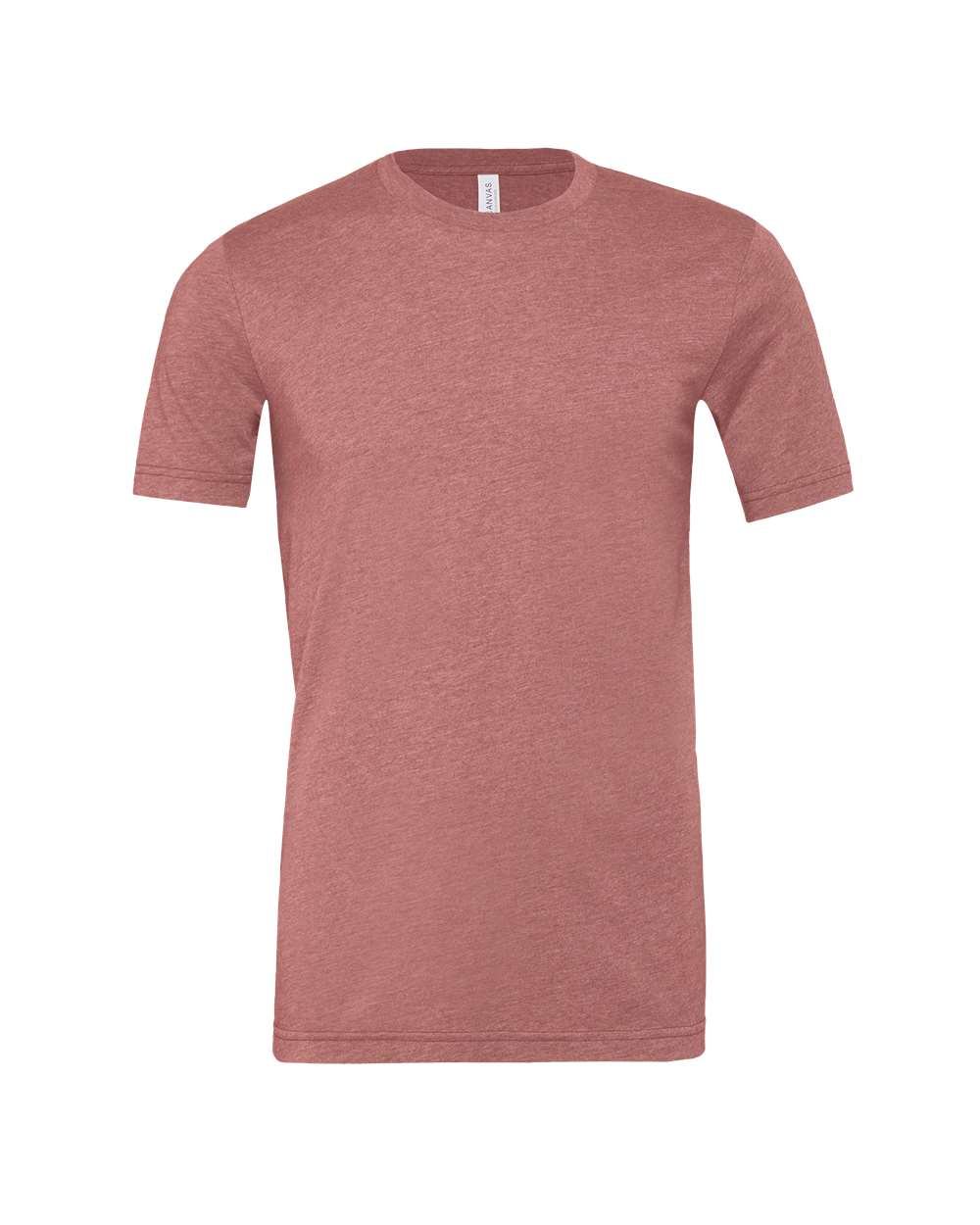 Bella and Canvas Unisex CVC Jersey Tee in Heather Mauve