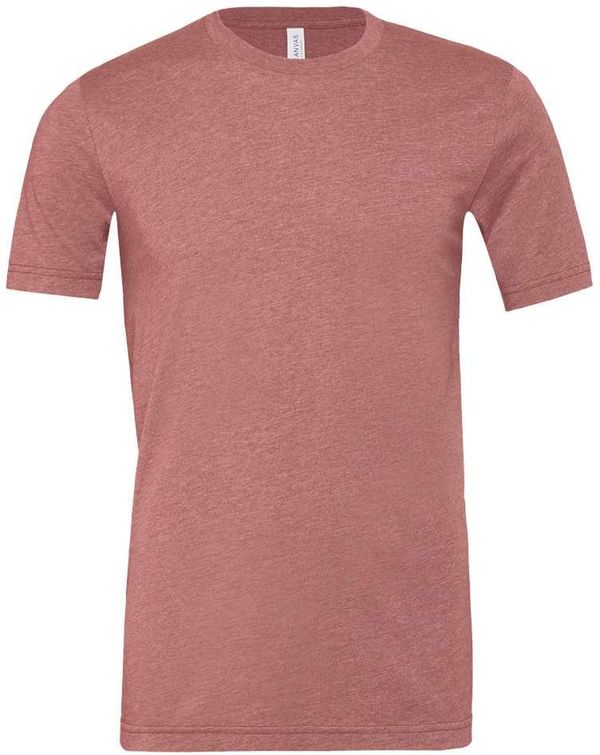 Am image of a Custom Bella and Canvas Unisex CVC Jersey Tee in Heather Mauve!