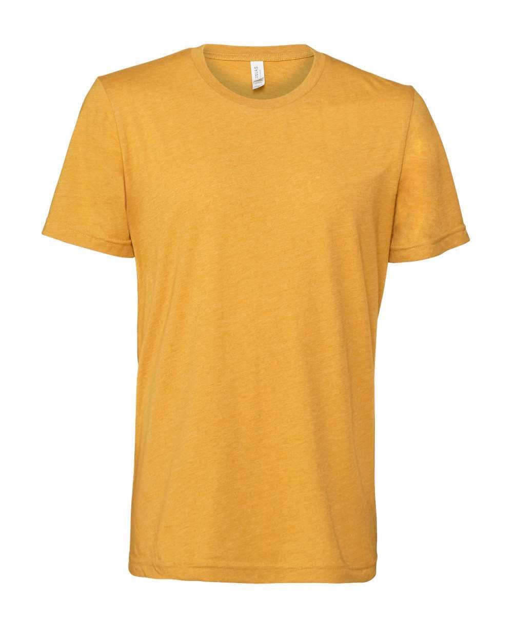 Bella and Canvas Unisex CVC Jersey Tee in Heather Mustard