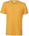Am image of a Custom Bella and Canvas Unisex CVC Jersey Tee in Heather Mustard!