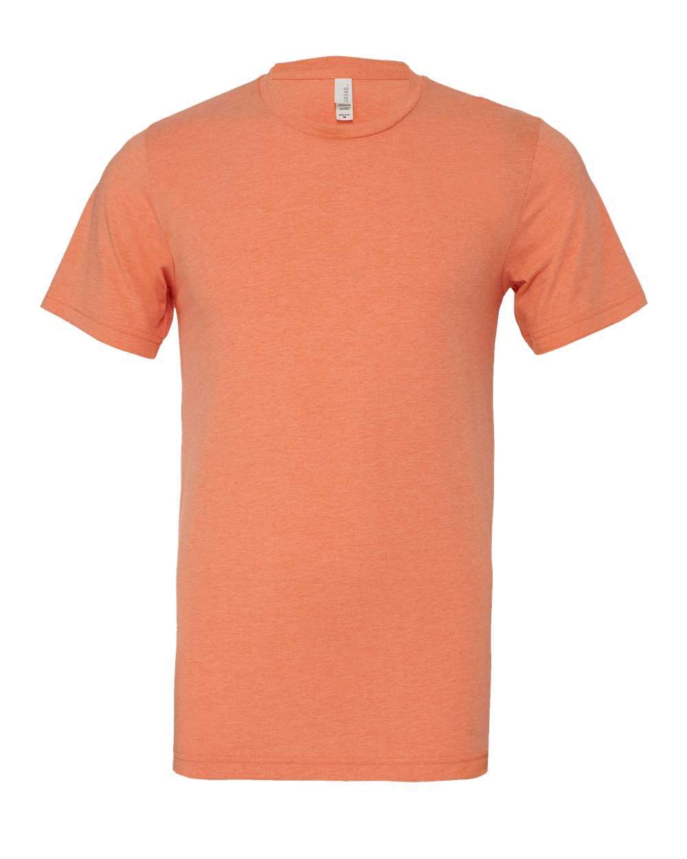 Bella and Canvas Unisex CVC Jersey Tee in Heather Orange
