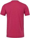 Am image of a Custom Bella and Canvas Unisex CVC Jersey Tee in Heather Raspberry!