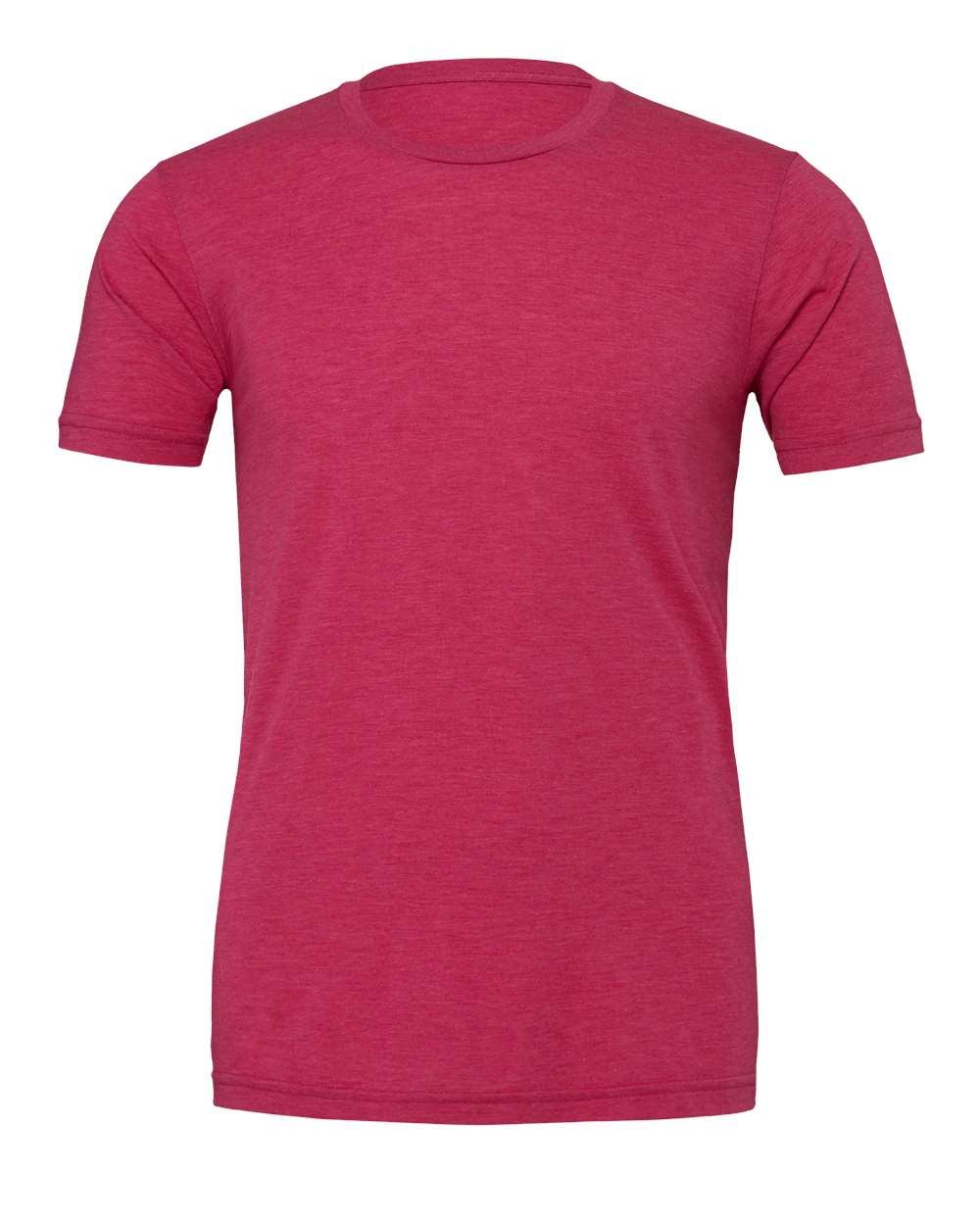 Bella and Canvas Unisex CVC Jersey Tee in Heather Raspberry