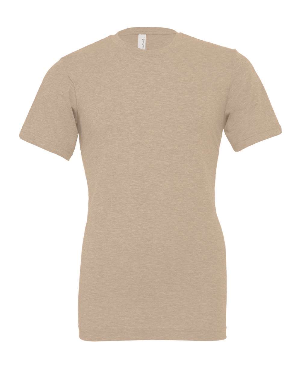 Bella and Canvas Unisex CVC Jersey Tee in Heather Tan
