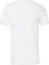 Am image of a Custom Bella and Canvas Unisex CVC Jersey Tee in Solid White Blend!