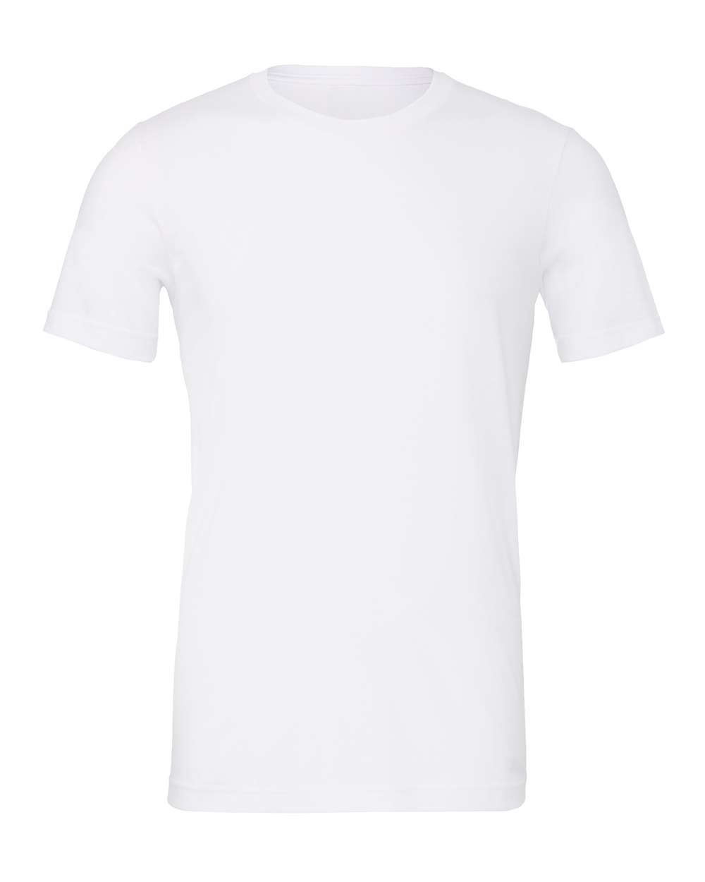 Bella and Canvas Unisex CVC Jersey Tee in Solid White Blend