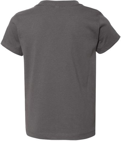 Am image of a Custom Bella and Canvas Toddler Jersey Tee in Asphalt!