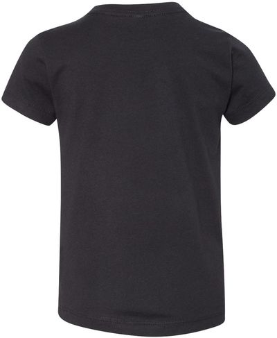Am image of a Custom Bella and Canvas Toddler Jersey Tee in Black!