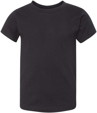 Am image of a Custom Bella and Canvas Toddler Jersey Tee in Black!