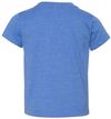 Am image of a Custom Bella and Canvas Toddler Jersey Tee in Heather Columbia Blue!