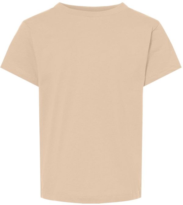 Am image of a Custom Bella and Canvas Toddler Jersey Tee in Heather Dust!