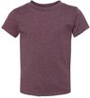 Am image of a Custom Bella and Canvas Toddler Jersey Tee in Heather Maroon!