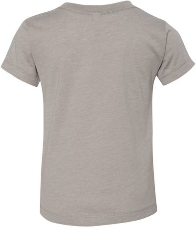 Am image of a Custom Bella and Canvas Toddler Jersey Tee in Heather Stone!