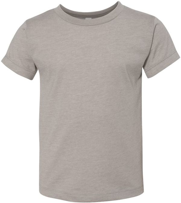 Am image of a Custom Bella and Canvas Toddler Jersey Tee in Heather Stone!