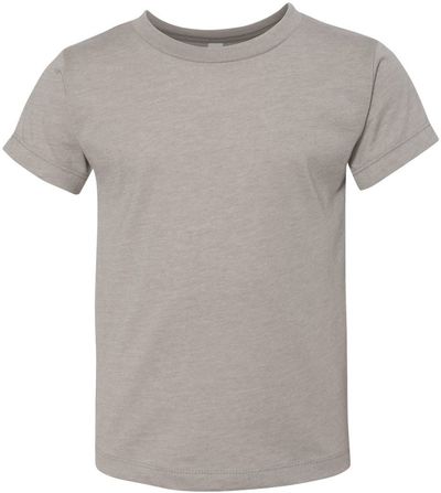 Am image of a Custom Bella and Canvas Toddler Jersey Tee in Heather Stone!