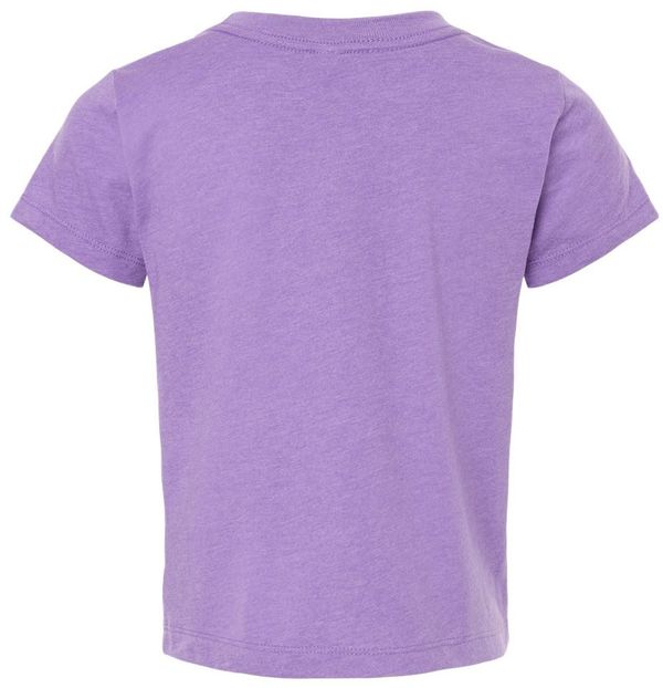 Am image of a Custom Bella and Canvas Toddler Jersey Tee in Heather Team Purple!