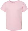 Am image of a Custom Bella and Canvas Toddler Jersey Tee in Pink!
