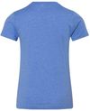 Am image of a Custom BELLA AND CANVAS Youth CVC Jersey Tee in Heather Columbia Blue!
