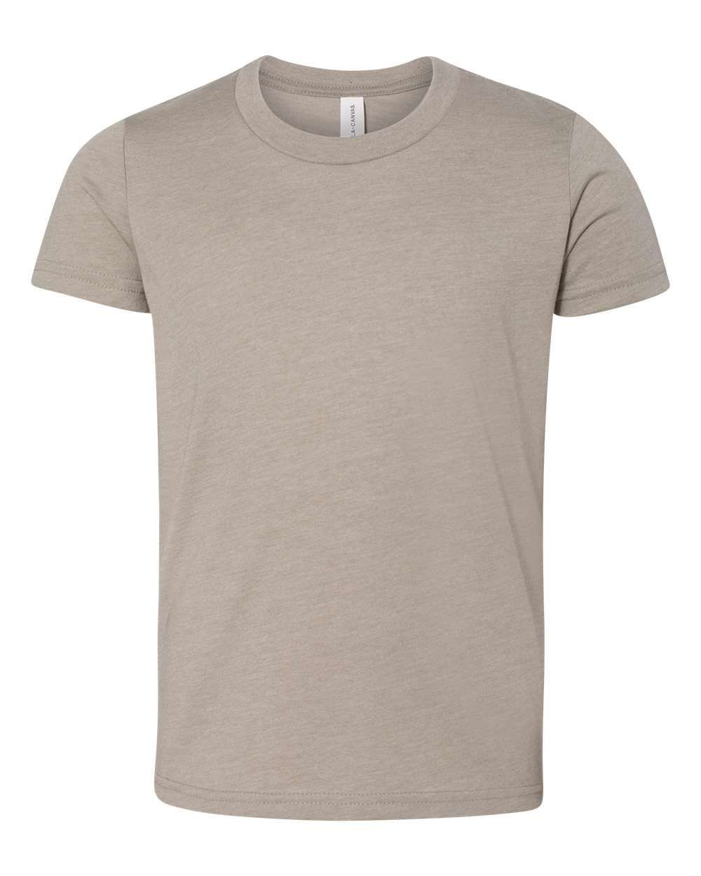 BELLA AND CANVAS Youth CVC Jersey Tee in Heather Stone