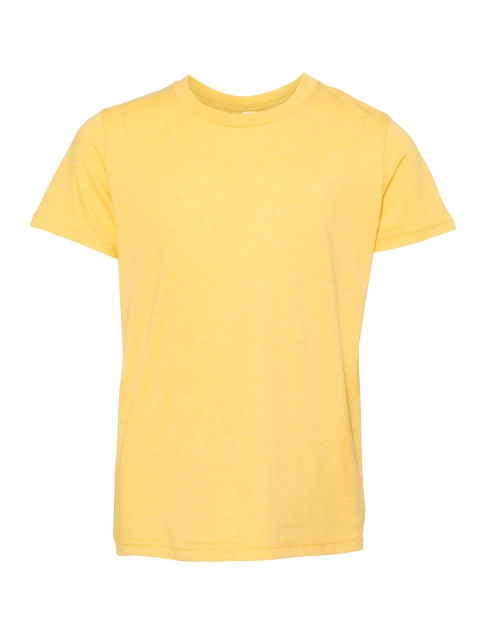 BELLA AND CANVAS Youth CVC Jersey Tee in Heather Yellow Gold