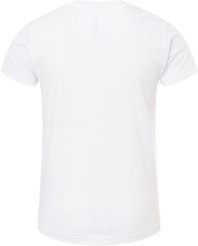 Am image of a Custom BELLA AND CANVAS Youth CVC Jersey Tee in Solid White Blend!