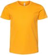 Am image of a Custom Bella and Canvas Youth Unisex Jersey Tee in Gold!